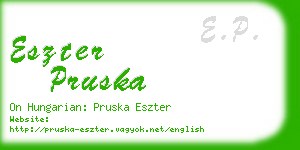 eszter pruska business card